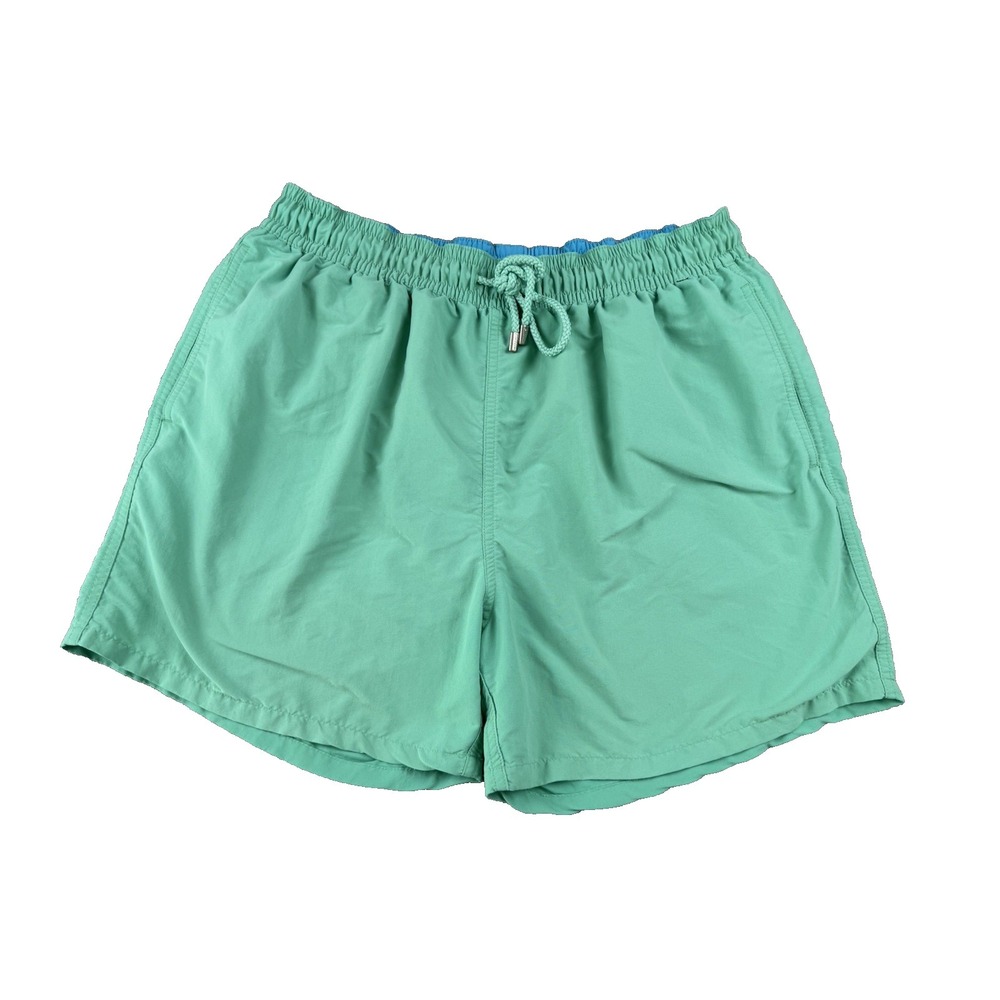 Faconnable Mens Swim Trunks Seafoam Green XL Preppy Coastal Beach